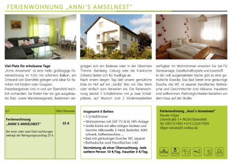 Ferienwohnung Annis Amselnest