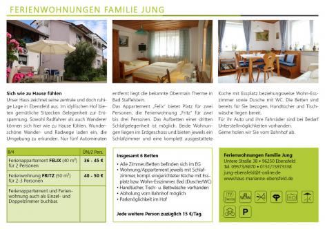 Ferienwohnungen Familie Jung