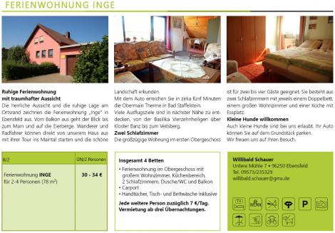 Ferienwohnung Inge, Willibald Schauer