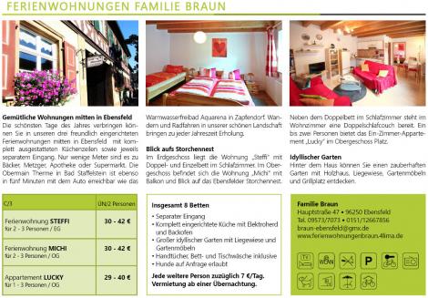 Ferienwohnung Familie Braun