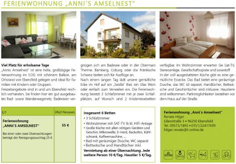 Ferienwohnung Annis Amselnest