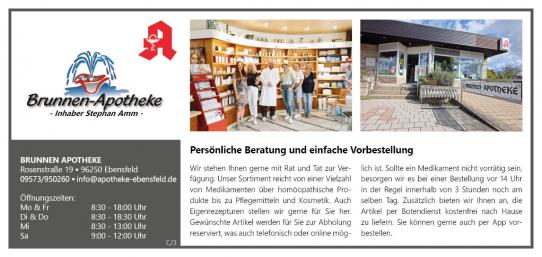 Brunnen Apotheke Ebensfeld