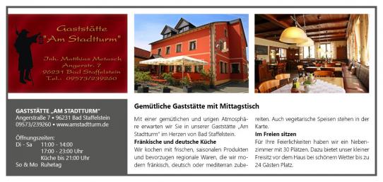 Gaststätte Am Stadtturm Bad Staffelstein