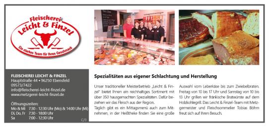 Leicht & Finzel Fleischerei Ebensfeld