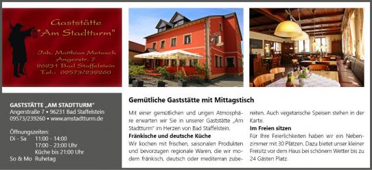 Gaststätte Am Stadtturm Bad Staffelstein