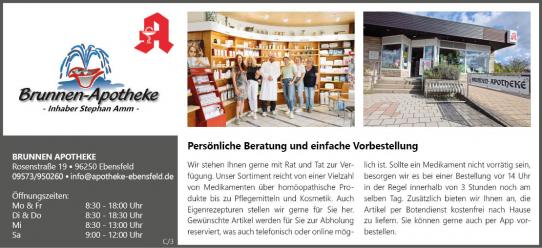 Brunnen Apotheke Ebensfeld